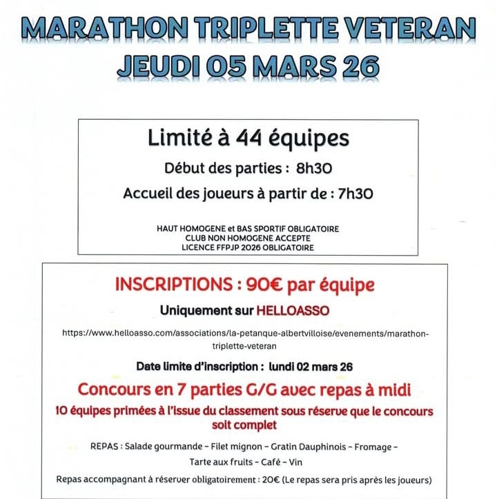 Marathon mixte vétérans