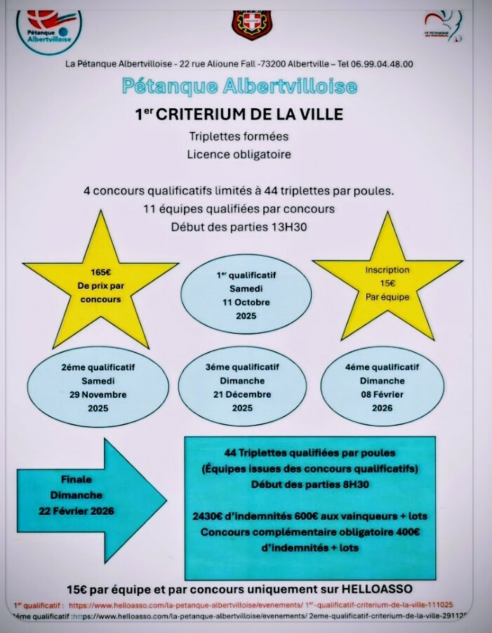 1er CRITERIUM DE LA VILLE