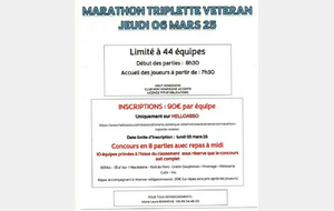 MARATHON TRIPLETTE VETERANS 6/03/2025